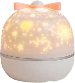 img 4 attached to Kids Night Light Projector, Howap Starry Night Light with 360-Degree Rotating Color Changing Desk Lamp, Built-in Song, Carousel, Space, Star, Sea, Birthday and Rose Themes - Perfect for Kids, Bedroom, Party