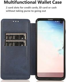 img 1 attached to AQUEY Compatible With Samsung Galaxy S10 Plus Wallet Case With Card Holders Men's Accessories