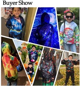 img 1 attached to Asylvain Dinosaur Hoodies for Boys: Trendy Pullover Sweatshirts in Fashion Hoodies & Sweatshirts category