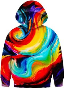 img 4 attached to Asylvain Dinosaur Hoodies for Boys: Trendy Pullover Sweatshirts in Fashion Hoodies & Sweatshirts category