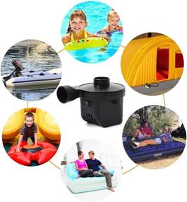 img 1 attached to 🔌 Convenient and Versatile OKPOW Electric Air Pump: Inflate Air Mattresses, Beds, Floats, and Pools with Ease!
