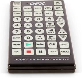 img 3 attached to 📱 QFX REM-115 Jumbo 8-Device Universal Remote: RCA, Sony, Philips, Samsung, GE, LG, Panasonic, Sharp, Toshiba & More! Code Pairing, Sleep Timer, Glow-in-The-Dark Buttons