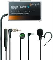 📱 isimple hands-free calling and music streaming kit with control button - effortless connectivity for smartphones - frustration-free packaging - black logo