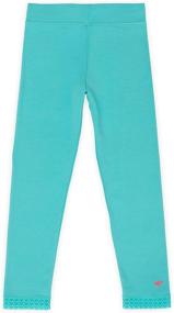 img 1 attached to Lucky & Me Jada Leggings for Girls with Lace Trim & Wide Waistband - 3 Pack, Tagless & Full Length