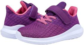 img 3 attached to Ultimate Performance: Lightweight and Breathable Athletic Girls' Running Sneakers