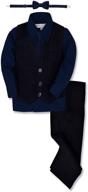 👖 boys' charcoal johnnie lene formal pants - suits & sport coats in boys' clothing logo