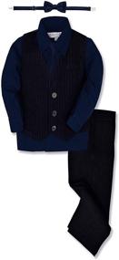 img 1 attached to 👖 Boys' Charcoal Johnnie Lene Formal Pants - Suits & Sport Coats in Boys' Clothing