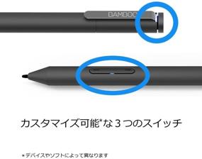 img 2 attached to 🖊️ Wacom Bamboo Ink Smart Stylus Black Active Touch Pen for Windows 10 Touchscreen Input Devices Surface Pro - CS321AK