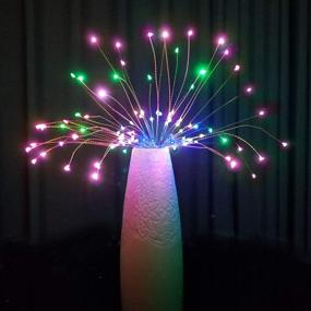 img 3 attached to 🎆 Enhance Your Festive Ambience with 2 Pack Firework Lights - 148 Colorful LED Fairy Lights with 8 Modes for Christmas, Home, Patio, Indoor and Outdoor Decorations!