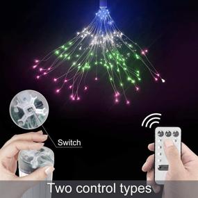 img 2 attached to 🎆 Enhance Your Festive Ambience with 2 Pack Firework Lights - 148 Colorful LED Fairy Lights with 8 Modes for Christmas, Home, Patio, Indoor and Outdoor Decorations!