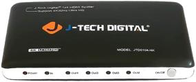 img 4 attached to 📺 J-Tech Digital JTD0104/4K 4 Port HDMI Splitter - Enhancing Ultra HD 4K 3840x2160 Resolution with 3D Support