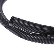 🔌 flexible and durable 25ft black split wire loom tubing by alex tech - protect and organize wires logo