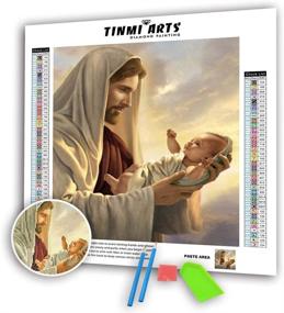 img 4 attached to 🎨 Unique DIY Handwork Store 5D Jesus Diamond Painting Kits - Perfect for Adults and Kids