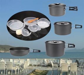 img 1 attached to ELLEN Outdoor Cookware Backpacking Black SY500