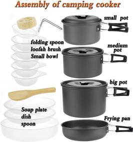 img 2 attached to ELLEN Outdoor Cookware Backpacking Black SY500