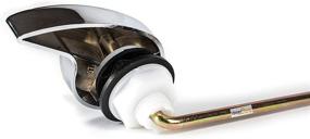 img 2 attached to 🚽 Upgrade Your Bathroom with a Modern Design Toilet Tank Flush Lever Handle Replacement: Universal, Front Mount, Chrome