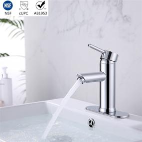 img 3 attached to 💧 Beati Faucet Chrome: Modern Single Handle Vessel Sink Faucet for Bathroom Vanity - Deck Mounted