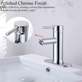 img 1 attached to 💧 Beati Faucet Chrome: Modern Single Handle Vessel Sink Faucet for Bathroom Vanity - Deck Mounted