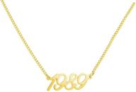 wigerlon birth year number necklace: the perfect birthday gift for women and girls in stunning silver and gold shades logo