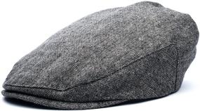 img 2 attached to Ring Bearer Baby Boy Scally 👶 Cap, Flat Ivy Newsboy Tweed Golf Hat