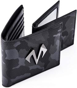 img 4 attached to 👝 BABAMA Minimalist Leather Camouflage Wallets for Men - Stylish Accessories for Cards, Cash & Organizing