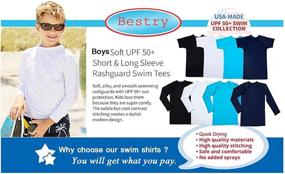 img 1 attached to Ultimate Protection for Boys: Bestry Rashguard Toddler Swimwear - A Must-Have Clothing Essential