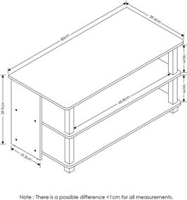 img 3 attached to Furinno 17076EX BK 3 Tier Espresso