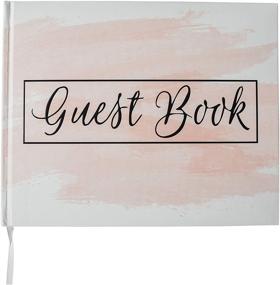 img 4 attached to Polaroid Photo Wedding Guest Book - Pink Hardcover Album - Blush & White Modern Guestbook - Ideal for Bridal Shower, Baby Shower, and Airbnb Registry Signings - Beautiful Hardbound Book 10”x8” - Includes 100 Unlined Blank Pages