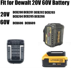 img 2 attached to 🔋 10-Packs Battery Ready Dock/Mount Holder for Dewalt 20V 60V Batteries (No Battery Included)