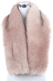 img 2 attached to 🧣 Saferin Women's Winter Faux Fur Scarf - Ideal Costume Accessory for Wedding, Halloween, and Parties