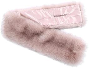 img 1 attached to 🧣 Saferin Women's Winter Faux Fur Scarf - Ideal Costume Accessory for Wedding, Halloween, and Parties