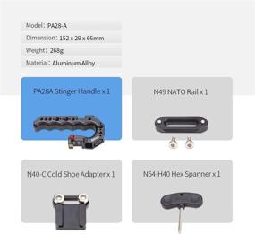 img 1 attached to Nitze Stinger Top Handle Grip with QR NATO Clamp - PA28-A Camera Cage