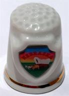 🧵 collectible lpco thimble: nebraska state souvenir logo