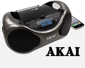 img 1 attached to 🎵 Akai CE2000 Portable Boombox with LCD Display, Line-In, and Bass Boost - Perfect for CD/AM/FM Playback and AUX Input!