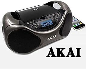 img 2 attached to 🎵 Akai CE2000 Portable Boombox with LCD Display, Line-In, and Bass Boost - Perfect for CD/AM/FM Playback and AUX Input!