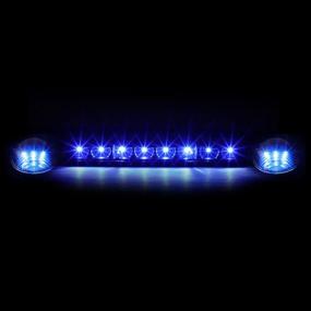 img 3 attached to 🚛 Enhance Your Chevy Silverado/GMC Sierra: DNA Motoring CBL-CSIL02-BK-B 3Pcs LED Cab Roof Running Lights/Lamps [02-07 Model]