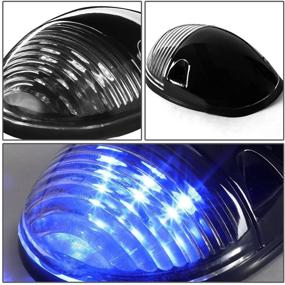 img 1 attached to 🚛 Enhance Your Chevy Silverado/GMC Sierra: DNA Motoring CBL-CSIL02-BK-B 3Pcs LED Cab Roof Running Lights/Lamps [02-07 Model]