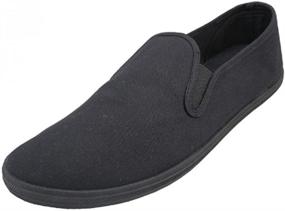 img 1 attached to LF Wear Canvas Shoes Sneakers Men's Shoes for Loafers & Slip-Ons