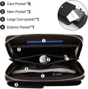 img 1 attached to 📱 Stylish and Functional Cell Phone Crossbody Bag Purse for Women - Small Multi-Pockets Shoulder Strap Wallet with Card Holder Slots