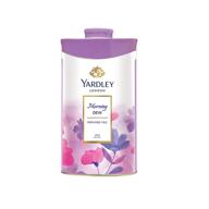 yardley london morning dew perfumed talc for women, 250g: delicate fragrance & luxurious care logo