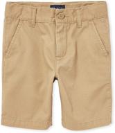 black chino shorts for boys at children's place logo