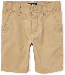 img 4 attached to Black Chino Shorts for Boys at Children's Place