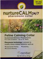 🐱 nurturecalm feline calming pheromone collar - effective up to 15 inches neck size логотип