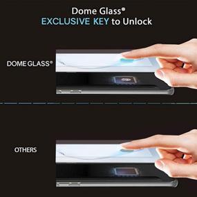 img 1 attached to 📱 Защитное стекло для экрана Samsung Galaxy Note 10 Plus - Dome Glass [2 штуки], полное покрытие закаленным стеклом с 3D изогнутым краем и технологией жидкостного диспергирования, комплект для легкой установки на Galaxy Note 10+.