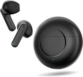 img 4 attached to Wireless Earbuds with Mic, Clear Calls, IP7 Waterproof, 6H Play Time | USB-C Charging Case Included