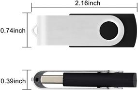 img 1 attached to 20pcs Aiibe 128MB USB Flash Drive Memory Stick Thumb Drives in Black (Note: 128MB, not 128GB)