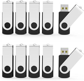 img 4 attached to 20pcs Aiibe 128MB USB Flash Drive Memory Stick Thumb Drives in Black (Note: 128MB, not 128GB)