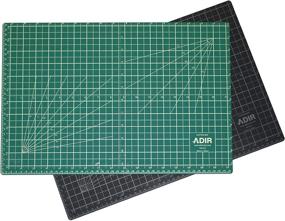 img 1 attached to Adir Professional Self Reversible Healing Cutting Mat: A Green/Black 18x24-Inch Must-Have