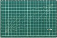 adir professional self reversible healing cutting mat: a green/black 18x24-inch must-have logo