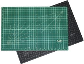 img 2 attached to Adir Professional Self Reversible Healing Cutting Mat: A Green/Black 18x24-Inch Must-Have